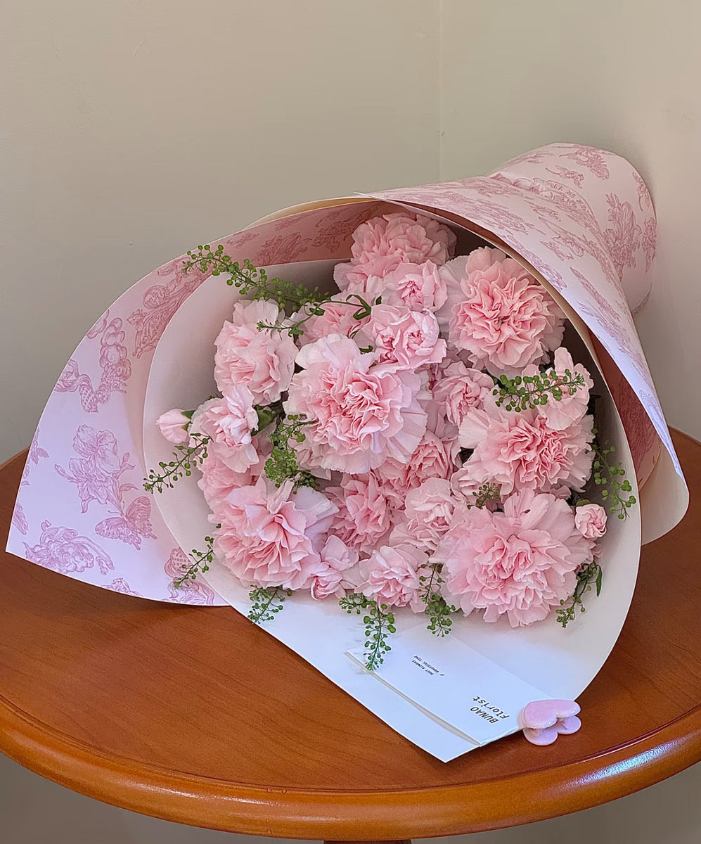 Soft Pink Carnation Bouquet