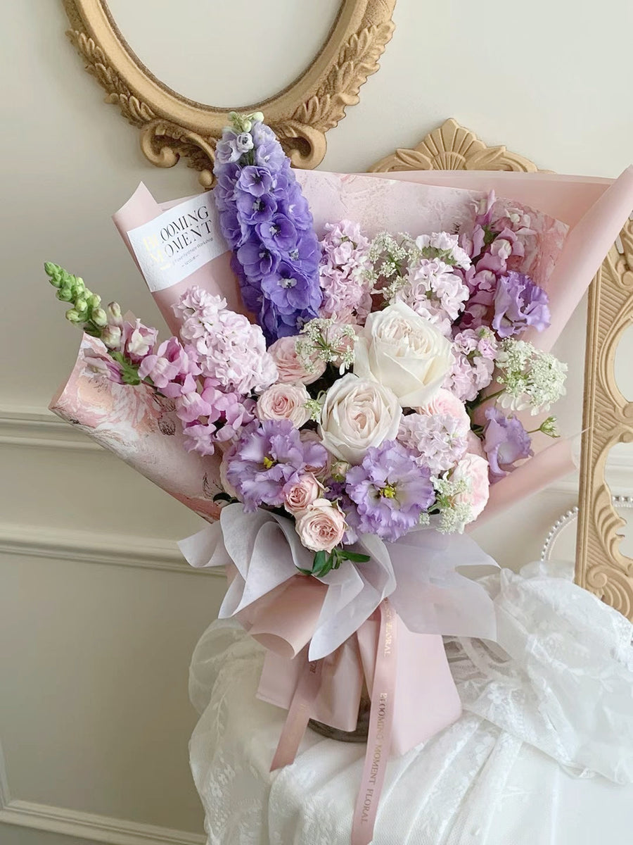 Lilac Dream-Mixed Flowers Bouquet