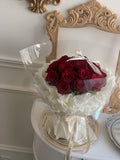 Rosy Bubble-Red Rose Bouquet