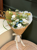 White & Blue Natural Style Bouquet