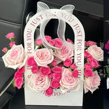 Pink Devotion Flower Basket