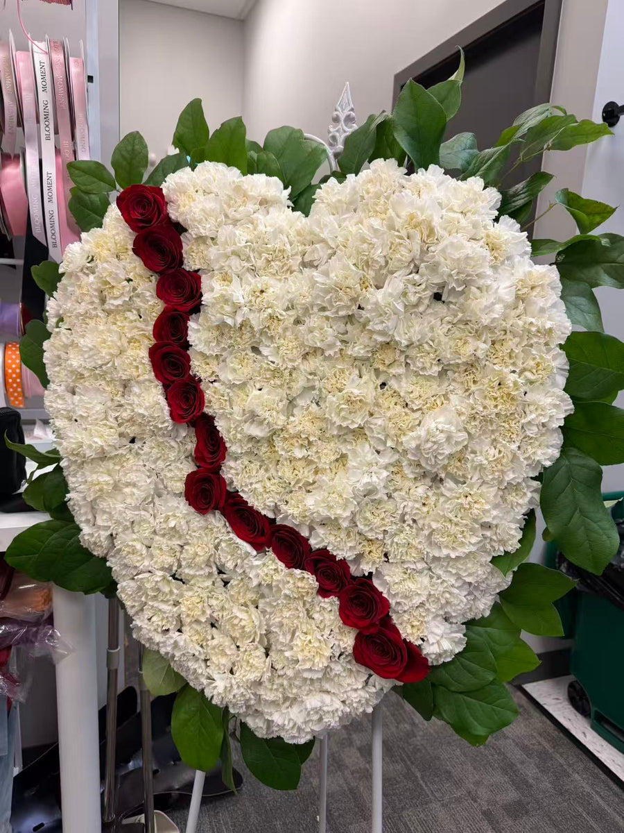 Broken Heart Floral Tribute