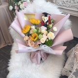 Shine Ahead-Graduation Bear Bouquet
