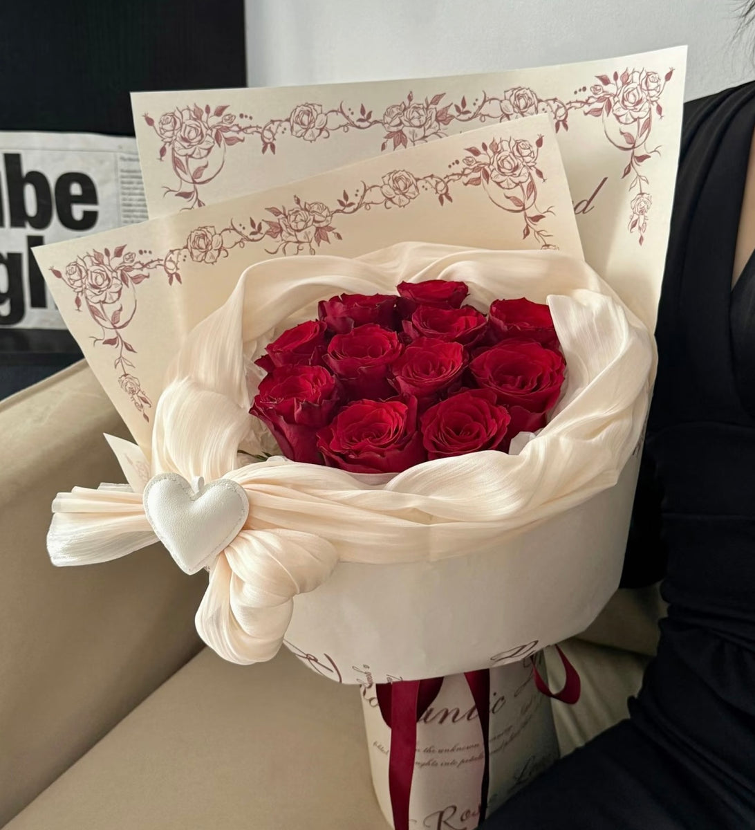 True Love Red-Red Rose Bouquet