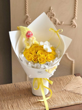 Sunny Hug – Yellow Rose Bouquet