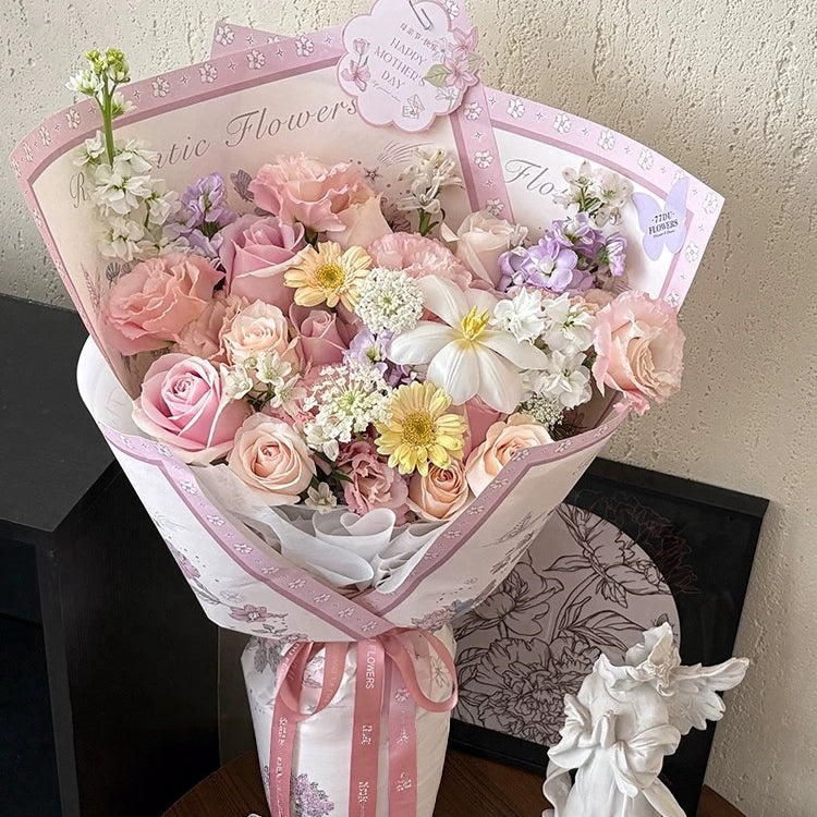 Soft Romance – Blush Pastel Flower Bouquet