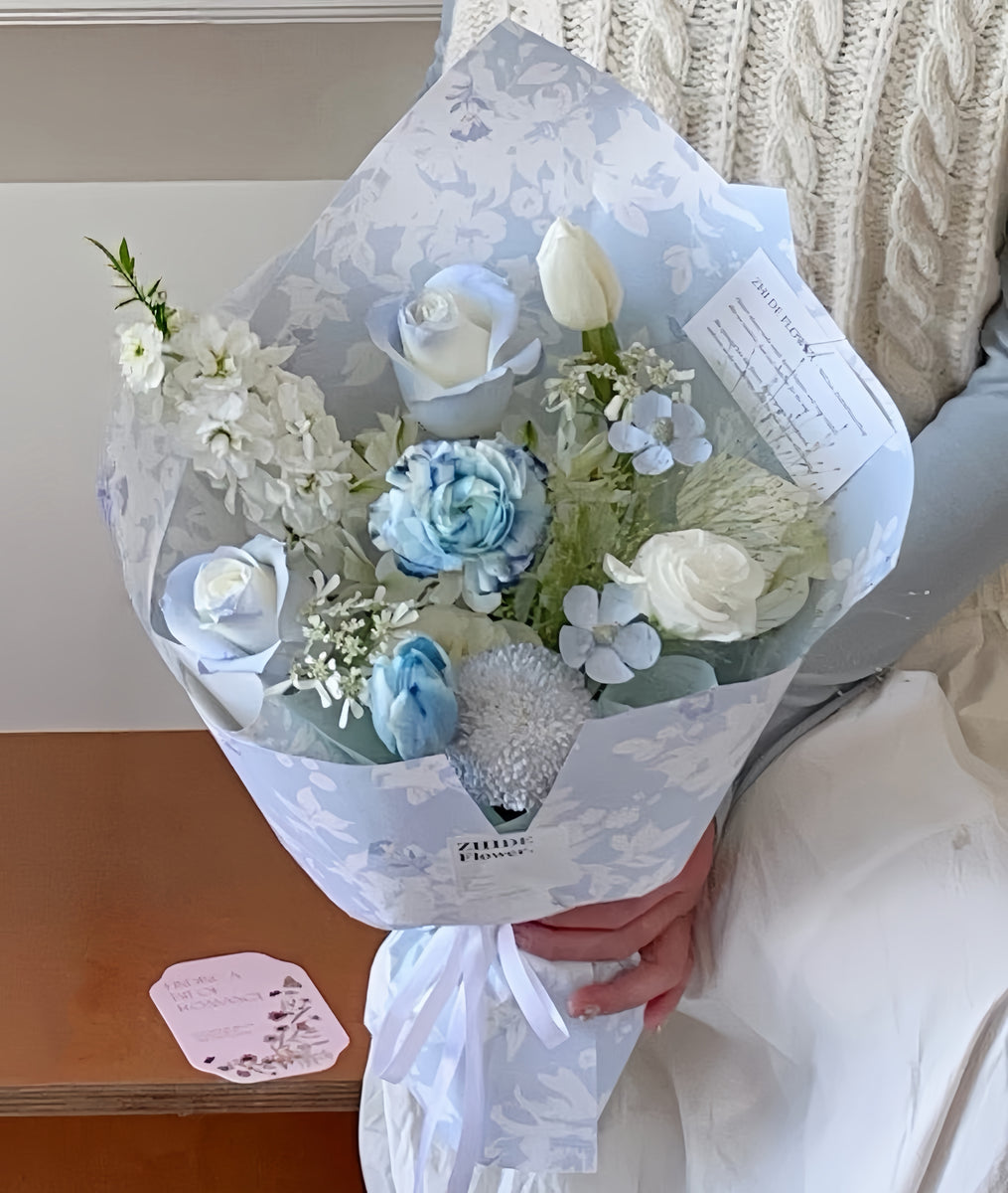 Blue Prelude-Flower Bouquet