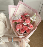 Soft as You- Pink Carnation Bouquet