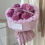 Soft Mauve Carnation Flower Bouquet
