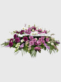 Purple Rose & Orchid Casket Spray
