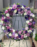 Purple & Lavender Sympathy Wreath