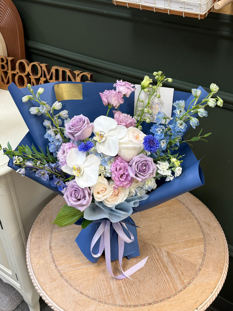 Blue & Lavender Garden Bouquet