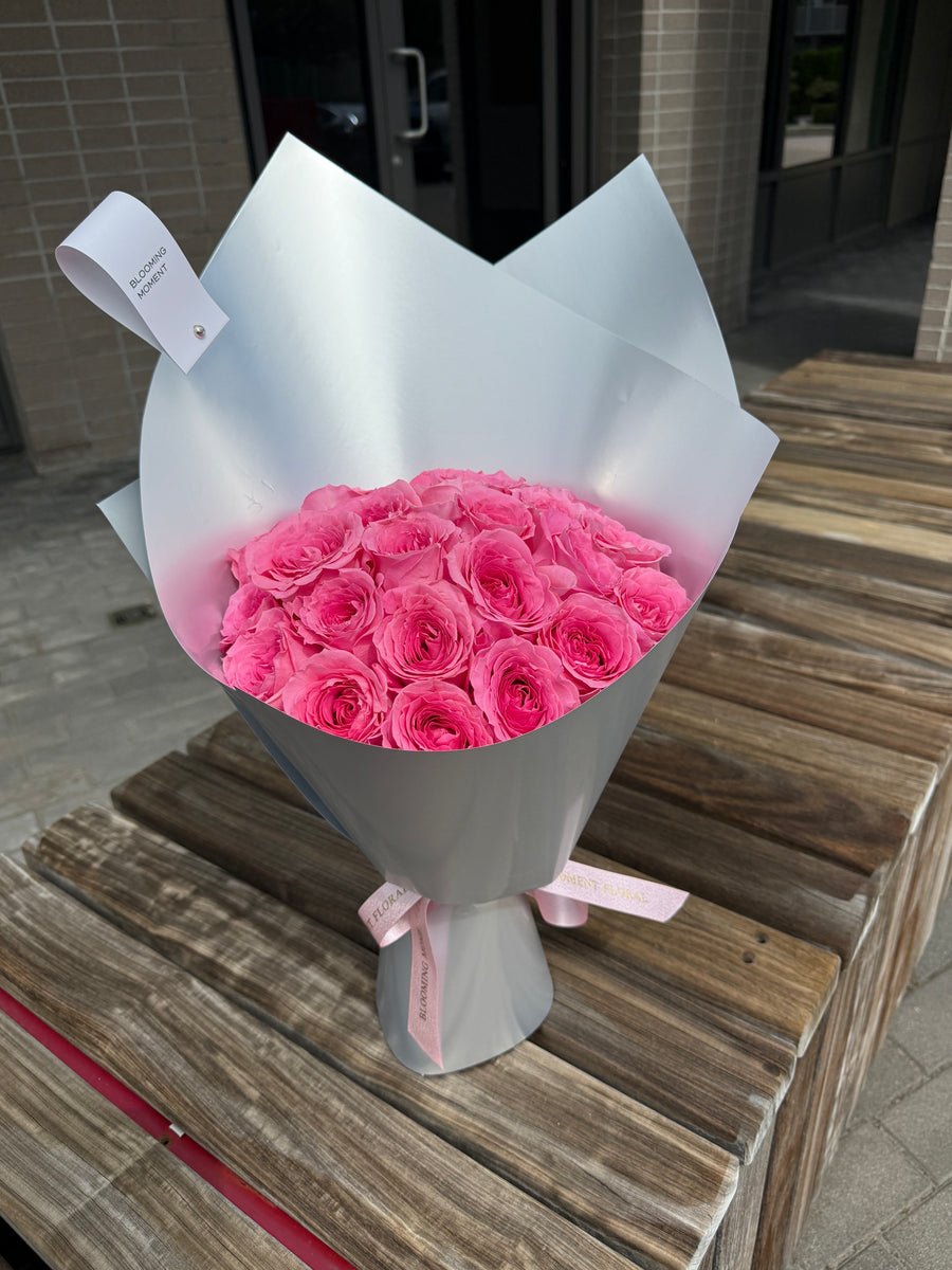 Hot Pink Rose Bouquet
