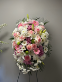 Elegant Pink & White Floral Tribute