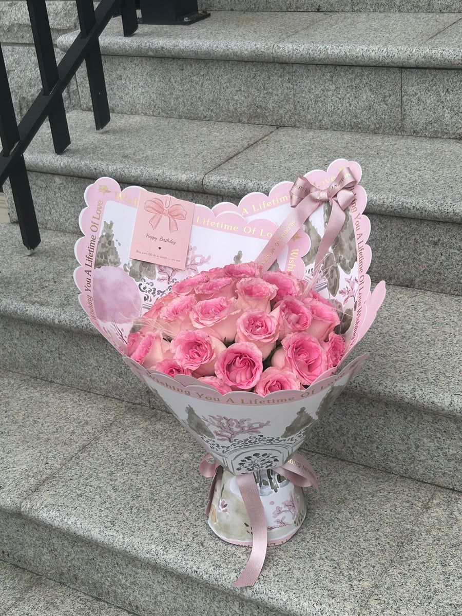 Sweet Pink Rose Bouquet