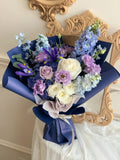Elegant Blue & White Bouquet