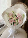 Blush Pink Rose & Tulip Bouquet