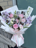Pink Rose Photo Memory Bouquet