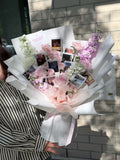 Pink Rose Photo Memory Bouquet