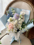 Soft Blue Teddy Bouquet