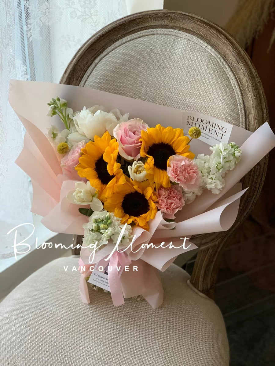 Sunshine & Blush Bouquet