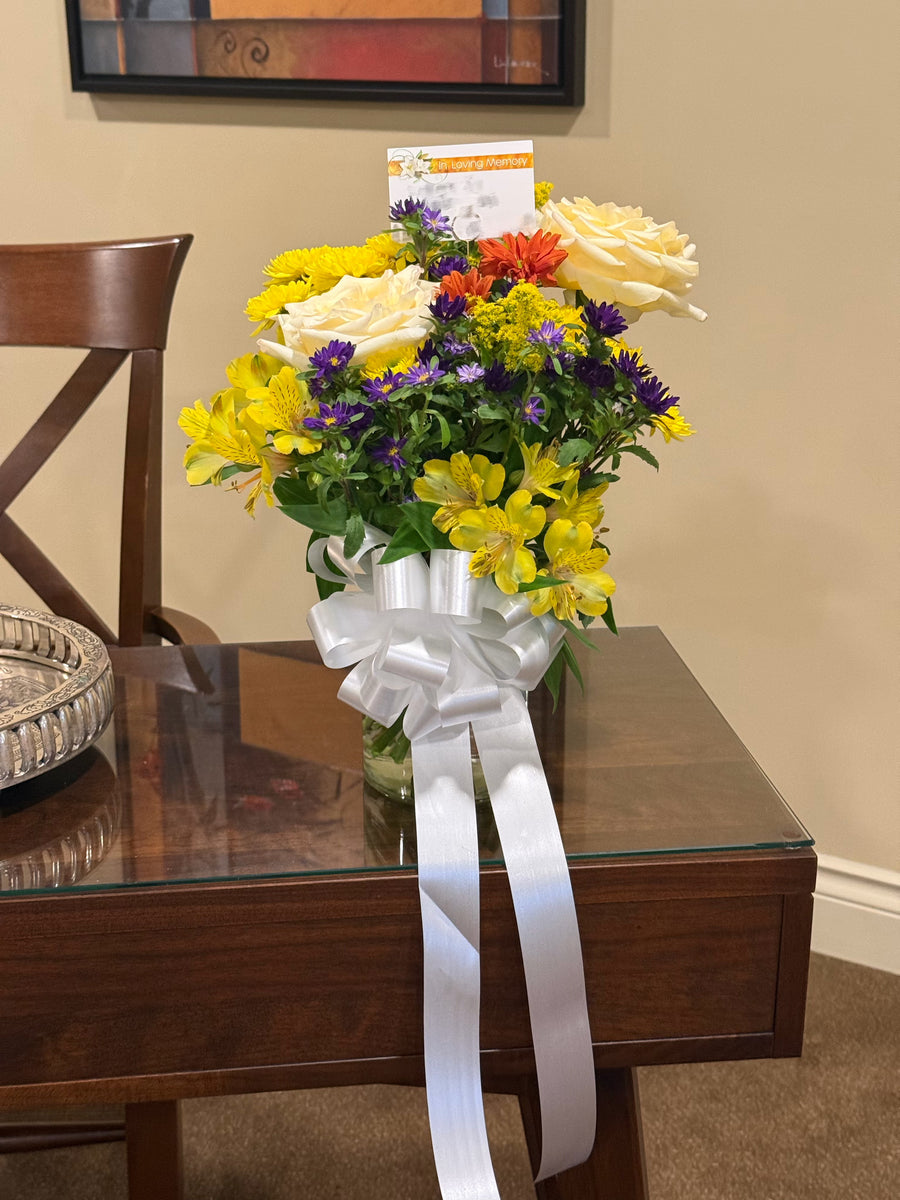 Golden Memories Sympathy Arrangement