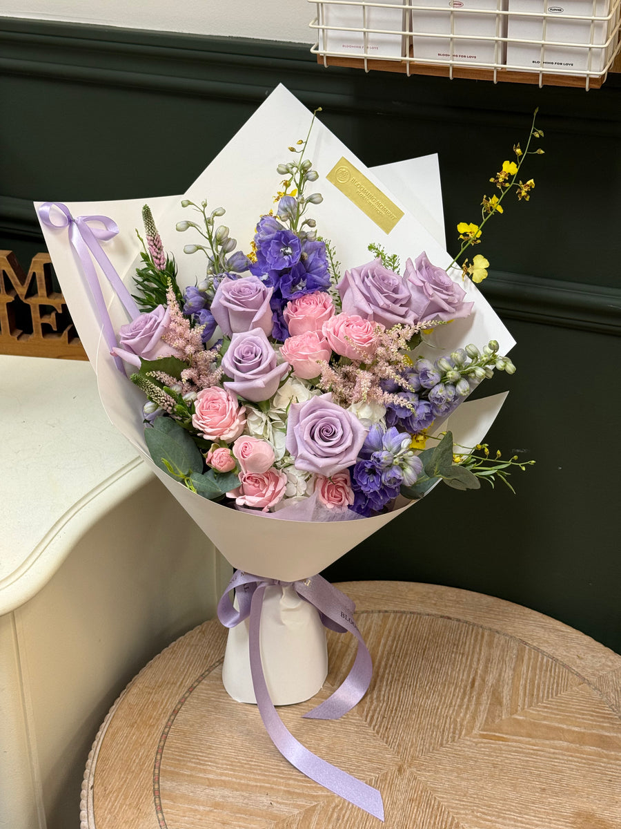 Soft Purple Garden Bouquet