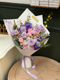 Soft Purple Garden Bouquet