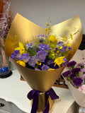 Golden Twilight In Violet Bloom