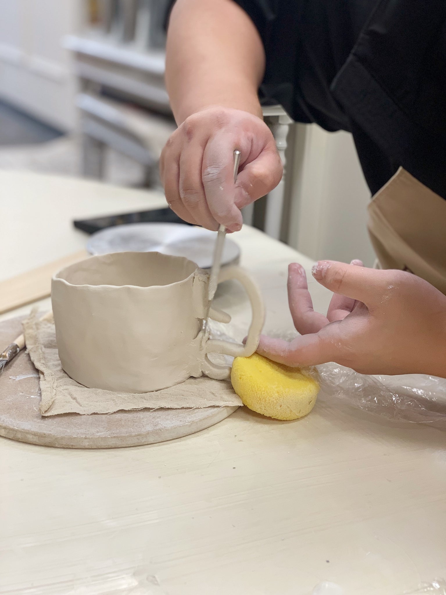 Hand-building Mugs for 2ppl 雙人手捏杯