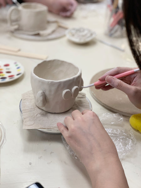 Hand-building Mugs for 2ppl 雙人手捏杯