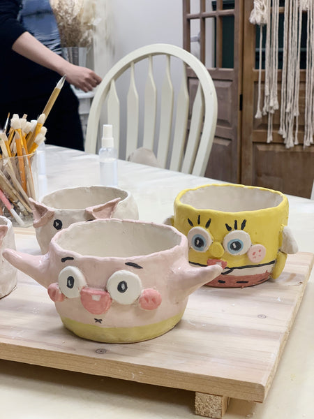 Hand-building Mugs for 2ppl 雙人手捏杯