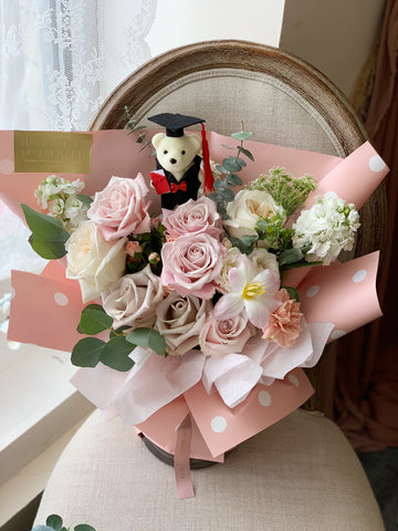 Graduation Bear Bouquet小熊毕业花束