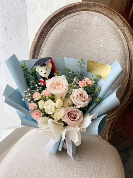 Graduation Bear Bouquet小熊毕业花束