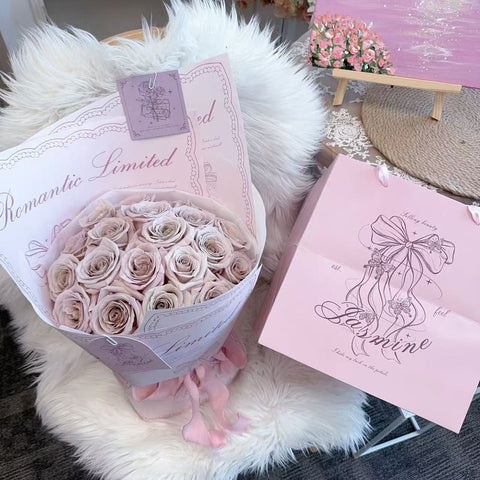 Romantic Whisper - 19 Stem Menta Rose Bouquet