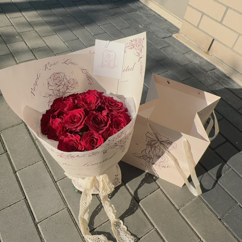 La Promesse- 19 Steam Red Rose