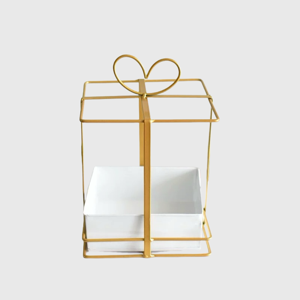 Gold Gift Box Afternoon Tea Tray