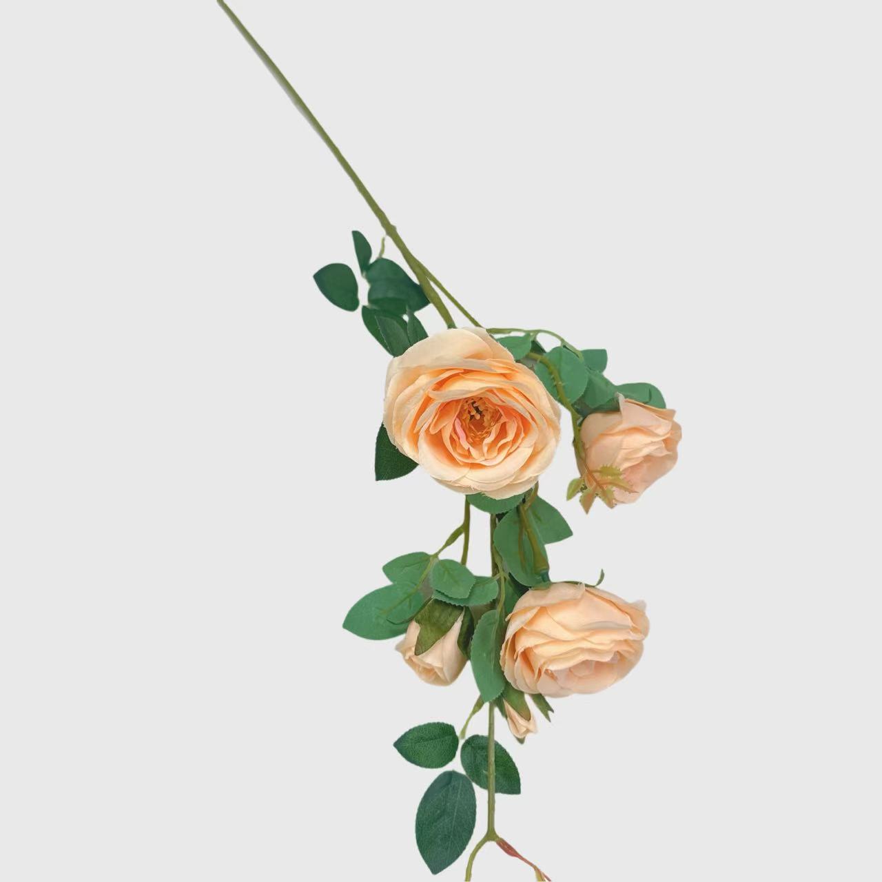 Light Orange Spray Rose 4-Heads