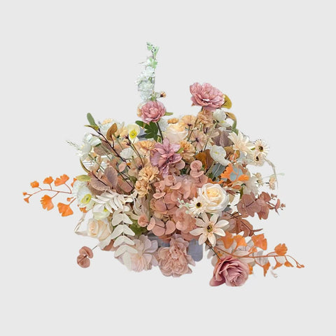 Beige and Pink Color Flower Centerpiece