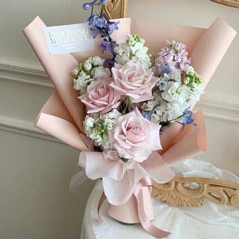 Blush Muse-Mixed Flower Bouquet