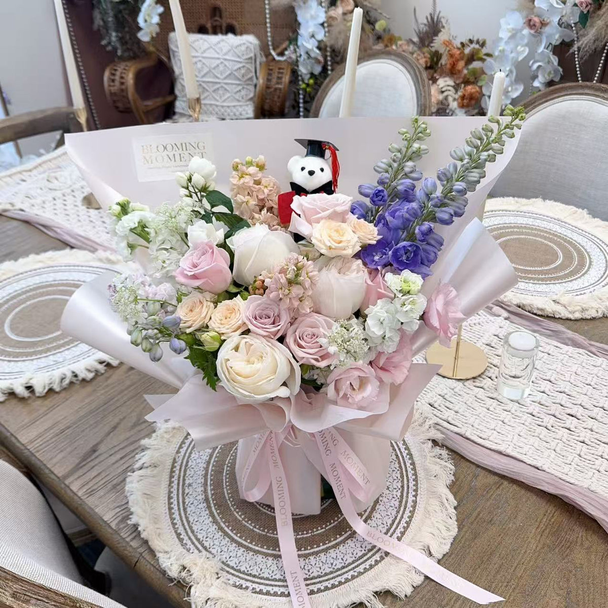 Soft Start-Graduation Bear Bouquet